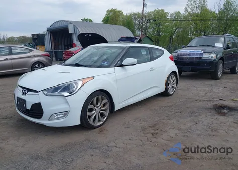2012 Hyundai Veloster Base W/Gray from USA, damaged, VIN KMHTC6AD6CU063301